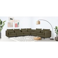 andas Ecksofa "ALVIK L-Form", zusammengesetzt aus Modulen, erweiterbar mit Modulen der Serie von Andas
