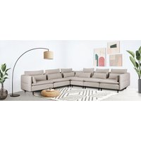 andas Ecksofa "ALVIK L-Form", zusammengesetzt aus Modulen, erweiterbar mit Modulen der Serie von Andas