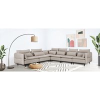 andas Ecksofa "ALVIK L-Form", zusammengesetzt aus Modulen, erweiterbar mit Modulen der Serie von Andas
