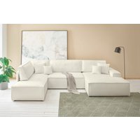 andas Wohnlandschaft "FINNLEY U-Form XXL 329 cm, Schlafsofa, Schlaffunktion m. Bettkasten" von Andas