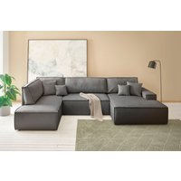 andas Wohnlandschaft "FINNLEY U-Form XXL 329 cm, Schlafsofa, Schlaffunktion m. Bettkasten" von Andas