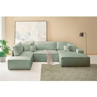 andas Wohnlandschaft "FINNLEY U-Form XXL 329 cm, Schlafsofa / Bettkasten" von Andas