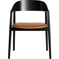 Andersen Furniture - AC2 Stuhl, Eiche schwarz / Leder cognac von Andersen Furniture