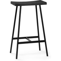 Andersen Furniture - HC2 Barhocker H 65 cm, Eiche schwarz / Stahl schwarz von Andersen Furniture