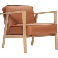 Andersen Furniture - LC1 Lounge Sessel, Eiche weiß pigmentiert / Leder Sevilla cognac 4003 von Andersen Furniture