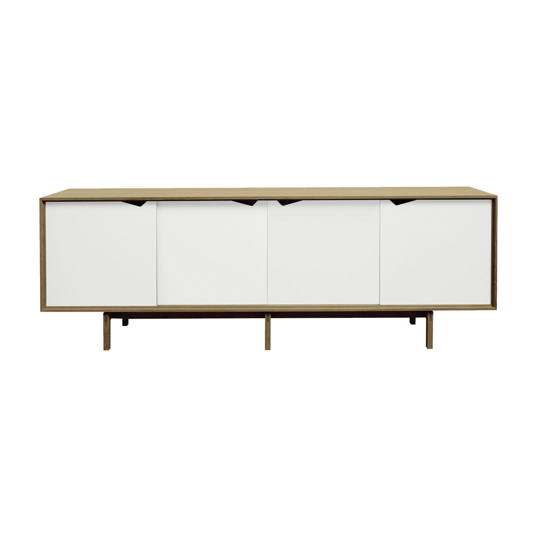 Andersen Furniture - S1 Sideboard Türen weiß - eiche geölt/alpinoweiß/L 200 x T 50 x H 68 cm von Andersen Furniture