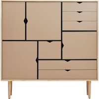 Andersen Furniture - S3 Kommode, Eiche geseift / Fronten kashmir von Andersen Furniture