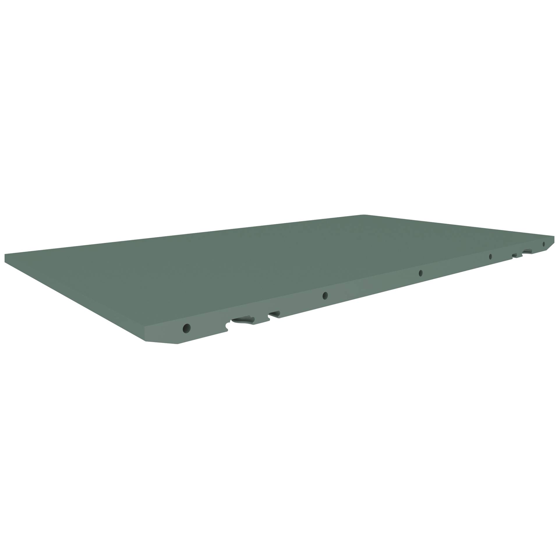 Andersen Furniture - Space Ausziehplatte - dunkelgrün/Laminat Fenix 0750/LxB 95x50cm von Andersen Furniture