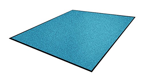 Andersen 1960348 Classic Impressions Solid Nylon Faser Innenraum Bodenmatte, Nitrilgummirücken, 830 g/sq. m, 200 cm Breite x 300 cm Länge, Himmelblau von Andersen