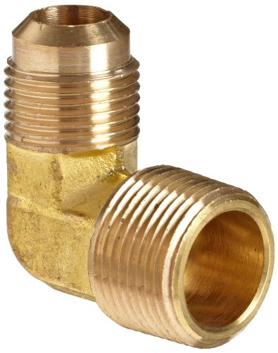 Anderson Metals - 54049-0608 Brass Tube Fitting, 90 Degree Elbow, 3/8" Flare x 1/2" Male Pipe von Anderson