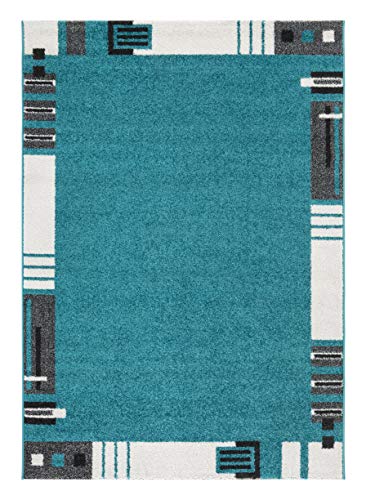 andiamo Webteppich moderner stilvoller Kurzflor Teppich robust und pflegeleicht aus 100% Polypropylen geeignet für Fußbodenheizung und Saugroboter 60 x 110 cm Bordüre Beige andiamo Webteppich moderner stilvoller Kurzflor Teppich robust und pflegeleicht aus 100% Polypropylen geeignet für Fußbodenheizung und Saugroboter 60 x 110 cm Bordüre Beige von andiamo
