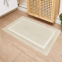 Andiamo Badematte "Maui" Höhe 15 mm rutschhemmend beschichtet fußbodenheizungsgeeignet gestreift, mit Bordüre, auch als 2er Set erhältlich von Andiamo