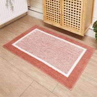 Andiamo Badematte "Maui" Höhe 15 mm rutschhemmend beschichtet fußbodenheizungsgeeignet gestreift, mit Bordüre, auch als 2er Set erhältlich von Andiamo