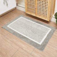 Andiamo Badematte "Maui" Höhe 15 mm rutschhemmend beschichtet fußbodenheizungsgeeignet gestreift, mit Bordüre, auch als 2er Set erhältlich von Andiamo