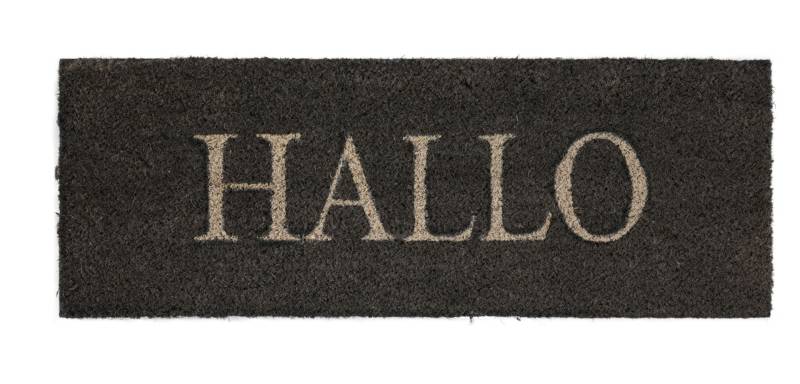 Fußmatte Hallo Kokos grau, 26 x 75 cm Fußmatte Hallo Kokos grau, 26 x 75 cm von Andiamo