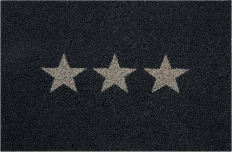 Fußmatte Stars Kokos dunkelgrau, 40 x 60 cm von Andiamo