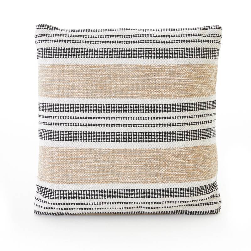 Andiamo Kissen Malena D376 Schwarz-Weiß-Beige 40 cm x 40 cm von Andiamo