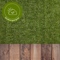 Andiamo Kunstrasen "Rasenteppich Jever", rechteckig, 20 mm Höhe, natürliche Optik, mit Drainagefunktion, für Balkon, Terrasse & Garten von Andiamo