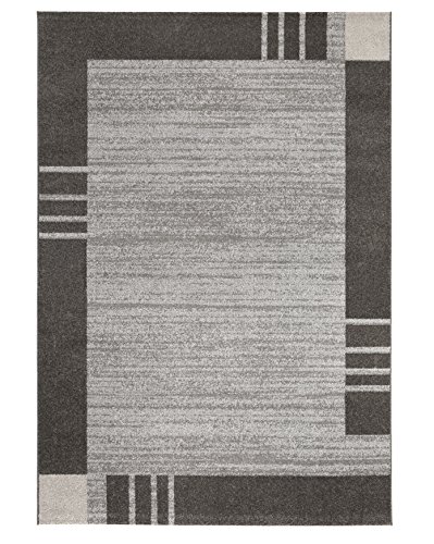 andiamo Webteppich moderner stilvoller Kurzflor Teppich robust und pflegeleicht aus 100% Polypropylen geeignet für Fußbodenheizung und Saugroboter 120 x 170 cm Bordüre Schlamm andiamo Webteppich moderner stilvoller Kurzflor Teppich robust und pflegeleicht aus 100% Polypropylen geeignet für Fußbodenheizung und Saugroboter 120 x 170 cm Bordüre Schlamm von andiamo