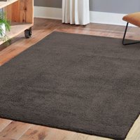 Andiamo Teppich "San Paolo", rechteckig, 27 mm Höhe, Uni Farben, weiche Qualität, ideal im Wohnzimmer & Schlafzimmer von Andiamo