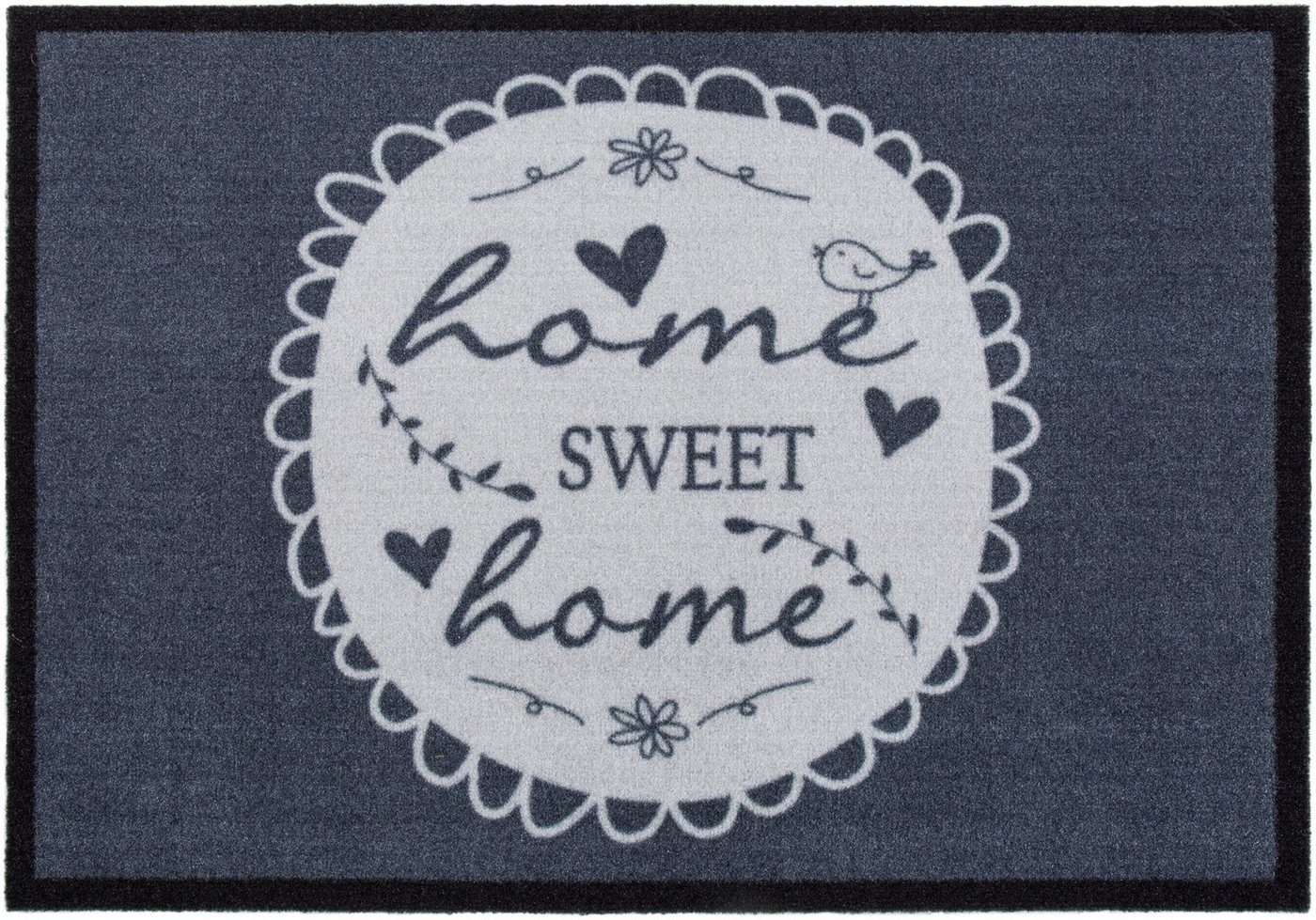 Fußmatte Home Sweet Home, Andiamo, rechteckig, Höhe: 5 mm, Schmutzfangmatte, rutschfest, mit Spruch, waschbar von Andiamo