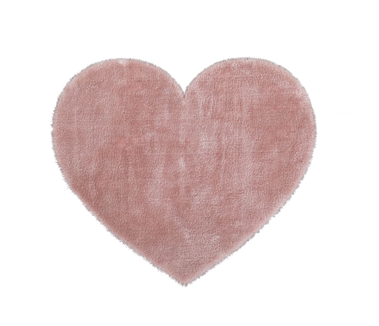 Kunstfellteppich Lambskin Herz, rosa, 70 x 80 cm von Andiamo