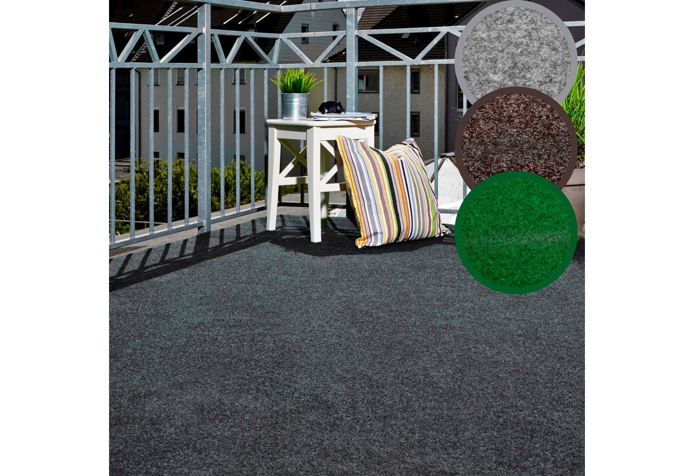 Andiamo Kunstrasen Aberdeen, Made in Belgium, rechteckig, Höhe: 10 mm, aus Nadelfilz, mit Drainagenoppen, für Balkon, Terasse, Wintergarten Andiamo Kunstrasen Aberdeen, Made in Belgium, rechteckig, Höhe: 10 mm, aus Nadelfilz, mit Drainagenoppen, für Balkon, Terasse, Wintergarten von Andiamo