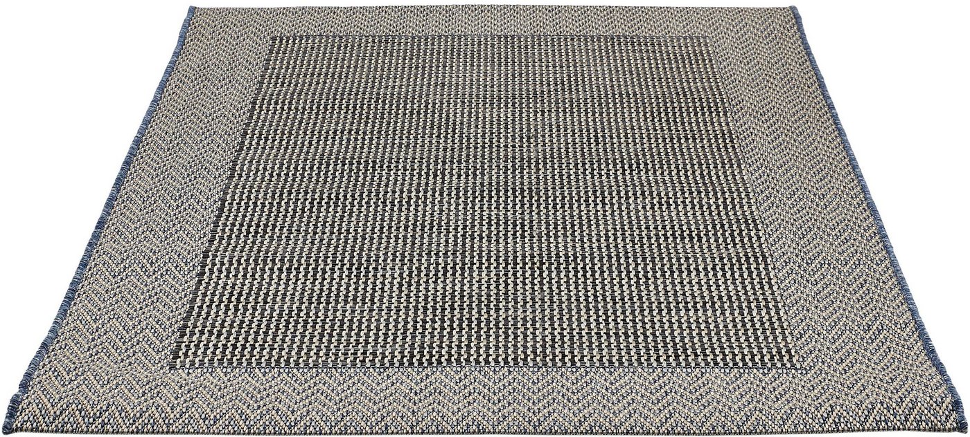 Teppich Clyde 1, Andiamo, rechteckig, Höhe: 5 mm, Flachgewebe, mit Bordüre, In- und Outdoor geeignet, Wohnzimmer von Andiamo