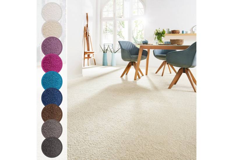 Andiamo Teppichboden Sophie, Frisee-Velours, Made in Netherlands, rechteckig, Höhe: 12 mm, Uni Farben, Breite 400 cm oder 500 cm, strapazierfähig & pflegeleicht Andiamo Teppichboden Sophie, Frisee-Velours, Made in Netherlands, rechteckig, Höhe: 12 mm, Uni Farben, Breite 400 cm oder 500 cm, strapazierfähig & pflegeleicht von Andiamo