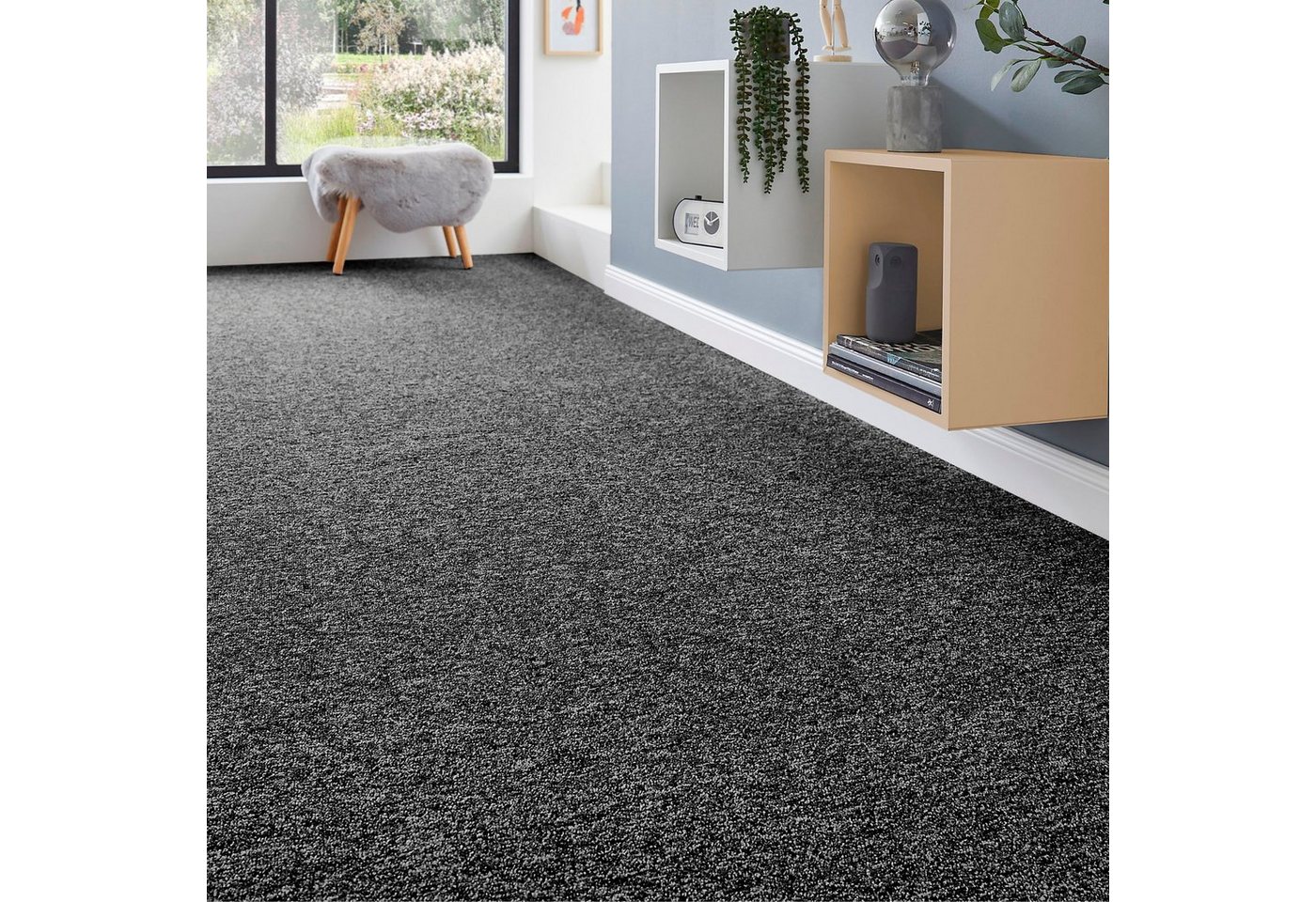 Teppichboden Schlinge Matz, Andiamo, rechteckig, Höhe: 6 mm, meliert, Breite 400 cm oder 500 cm, strapazierfähig & pflegeleicht von Andiamo