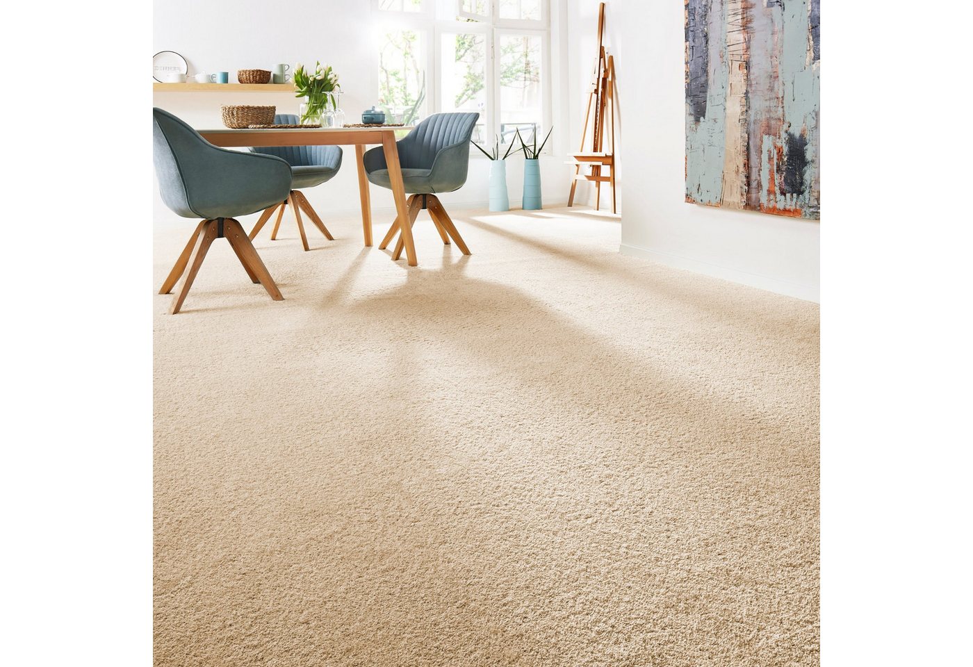 Andiamo Teppichboden Softness, Velours, Made in Belgium, rechteckig, Höhe: 17 mm, Uni Farben, Breite 400 cm, besonders weich, Wohnzimmer, Schlafzimmer Andiamo Teppichboden Softness, Velours, Made in Belgium, rechteckig, Höhe: 17 mm, Uni Farben, Breite 400 cm, besonders weich, Wohnzimmer, Schlafzimmer von Andiamo