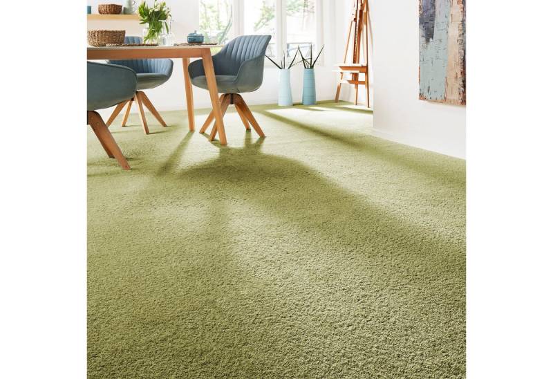 Andiamo Teppichboden Verona, Velours, Made in Belgium, rechteckig, Höhe: 6 mm, Uni Farben, Breite 400 cm oder 500 cm, strapazierfähig, pflegeleicht von Andiamo
