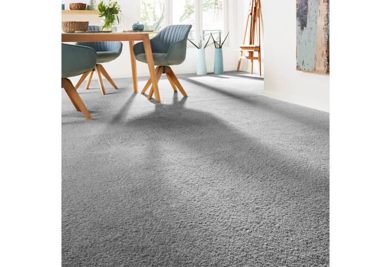 Andiamo Teppichboden Verona, Velours, Made in Belgium, rechteckig, Höhe: 6 mm, Uni Farben, Breite 400 cm oder 500 cm, strapazierfähig, pflegeleicht von Andiamo