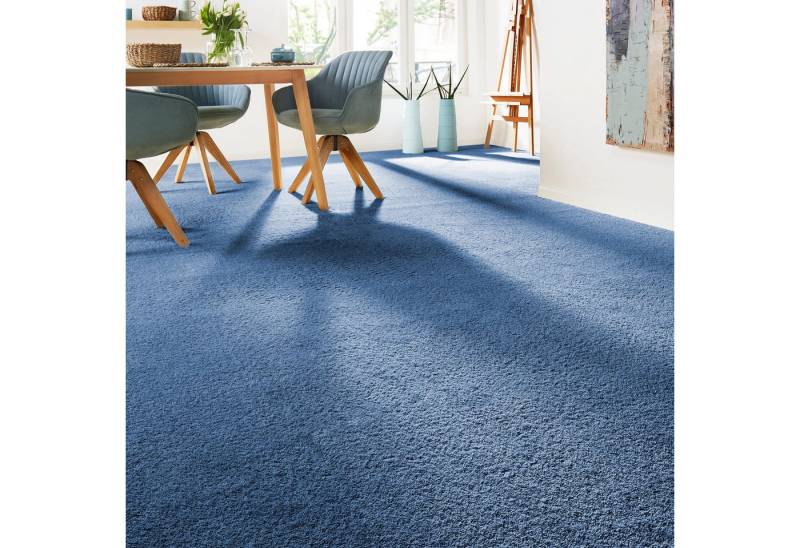 Andiamo Teppichboden Verona, Velours, Made in Belgium, rechteckig, Höhe: 6 mm, Uni Farben, Breite 400 cm oder 500 cm, strapazierfähig, pflegeleicht von Andiamo