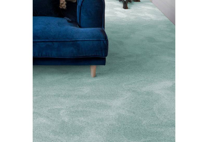 Andiamo Teppichboden Levin, Velours, Made in Belgium, rechteckig, Höhe: 10 mm, Uni Farben, Breite 400 cm oder 500 cm, weiche Qualität von Andiamo