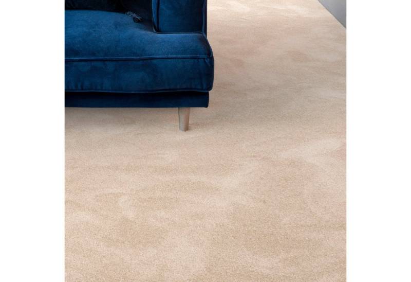 Andiamo Teppichboden Levin, Velours, Made in Belgium, rechteckig, Höhe: 10 mm, Uni Farben, Breite 400 cm oder 500 cm, weiche Qualität von Andiamo