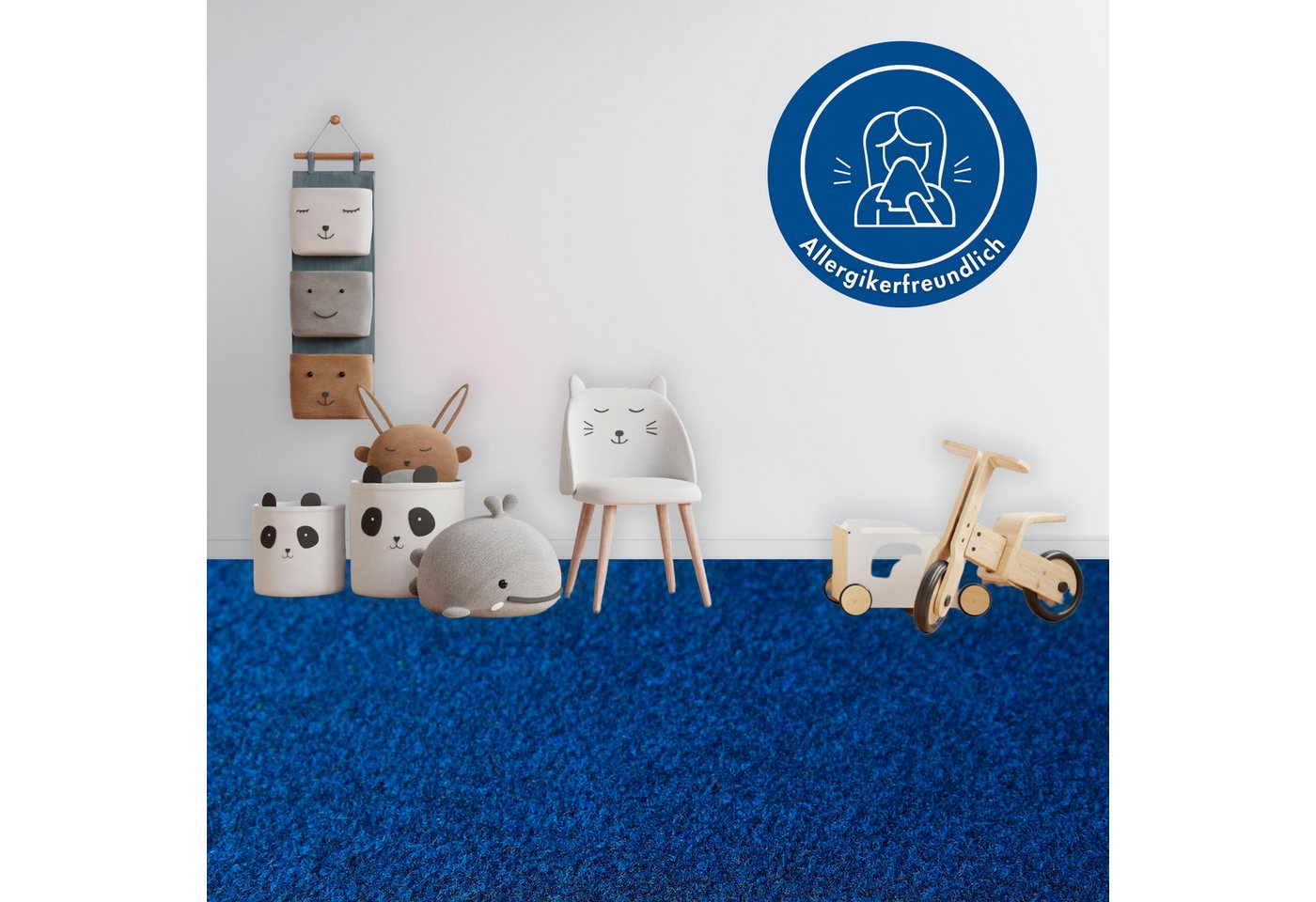 Andiamo Teppichboden Sina, Velours, Made in Belgium, rechteckig, Höhe: 6 mm, Uni Farben, Breite 400 cm, strapazierfähig, pflegeleicht, Wohnzimmer von Andiamo