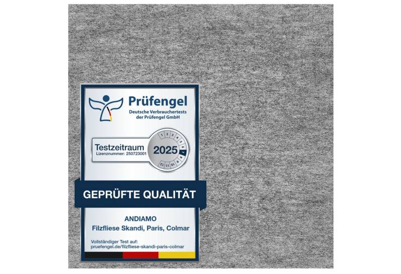 Andiamo Teppichfliese Skandi, selbstklebend, rechteckig, Höhe: 4 mm, 40x40 cm, 25 Stück (4 qm), 50 Stück (8 qm) oder 100 Stück (16 qm) von Andiamo