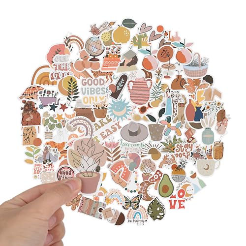 Andibro 100Stück Boho Aesthetic Aufkleber,Inspirierende Vintage Stickers Motivierende Ästhetische Aufkleber Niedliche Abziehbilder Wasserdicht PVC Aufkleber für Erwachsene Kinder Lehrer Laptop Telefon Andibro 100Stück Boho Aesthetic Aufkleber,Inspirierende Vintage Stickers Motivierende Ästhetische Aufkleber Niedliche Abziehbilder Wasserdicht PVC Aufkleber für Erwachsene Kinder Lehrer Laptop Telefon von Andibro