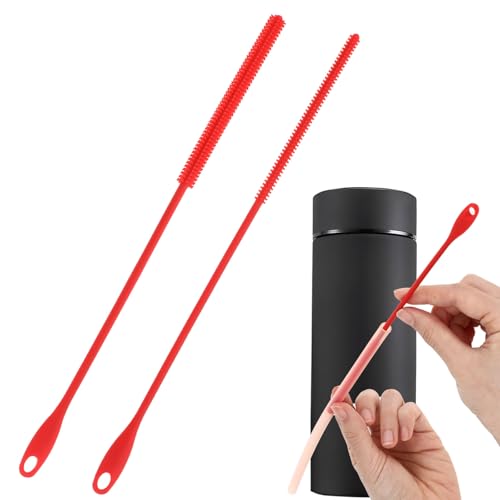 Andibro Strohhalm Bürste,2 Stück extra lange Silikon Strohhalm 6mm+8mm Reinigungsbürste wiederverwendbarer Strohhalm Reiniger mit Aufhängering biegbare Fugenbürste Pfeifenreiniger für Trinkhalme Andibro Strohhalm Bürste,2 Stück extra lange Silikon Strohhalm 6mm+8mm Reinigungsbürste wiederverwendbarer Strohhalm Reiniger mit Aufhängering biegbare Fugenbürste Pfeifenreiniger für Trinkhalme von Andibro