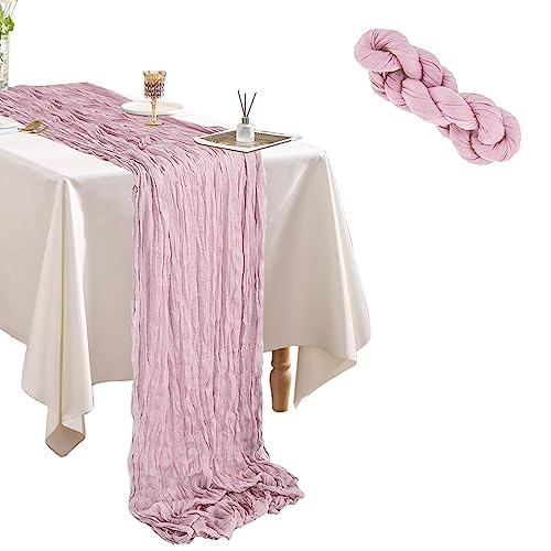 Andiker Tischläufer, Hochzeit Tischdeko Esstischdekoration Musselin Dekostoff Boho Table Runner für Essentisch, Kommode, Esssaal Andiker Tischläufer, Hochzeit Tischdeko Esstischdekoration Musselin Dekostoff Boho Table Runner für Essentisch, Kommode, Esssaal von Andiker