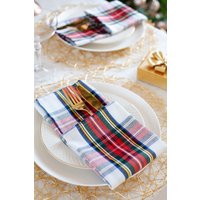 Karierte Servietten, Tartan Weihnachts Servietten Karierte Servietten, Tartan Weihnachts Servietten von AndraOtoTextiles