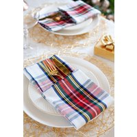 Karierte Servietten, Tartan Weihnachtsservietten von AndraOtoTextiles