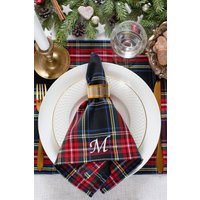 Personalisierte Black Stewart Servietten, Servietten Kariert, Kariert Für Weihnachten, Marine Schwarz Personalisierte Black Stewart Servietten, Servietten Kariert, Kariert Für Weihnachten, Marine Schwarz von AndraOtoTextiles