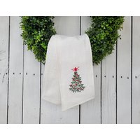 Weihnachtsbaumschärpe, Weihnachtskranz Schärpe von AndraOtoTextiles