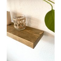 Schwebendes Regal Eiche Optik Wandregal Schwebend Massivholz | Echtholz Holz Aus Nachhaltiger Forstwirtschaft Schwebendes Bauholz von AndreKarger