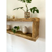 Wandregal Geölt Gerüstbohle Schwebend Zwei Etagen | Aus Altholz Schwebendes Regal Gerüstbrett Bauholz Gastronomie Wandregal Geölt Gerüstbohle Schwebend Zwei Etagen | Aus Altholz Schwebendes Regal Gerüstbrett Bauholz Gastronomie von AndreKarger