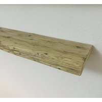 Wandregal Rustikal Gerüstbohle Schwebend Unbehandelt Vintage | Aus Altholz Schwebendes Regal Gerüstbrett Bauholz Wandboard von AndreKarger