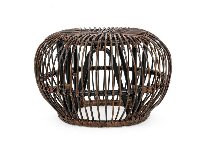 Andrea Bizzotto Garderobe Bizzotto Garten Terrasse DESIGN Pouf Fußhocker Rattan braun von Andrea Bizzotto
