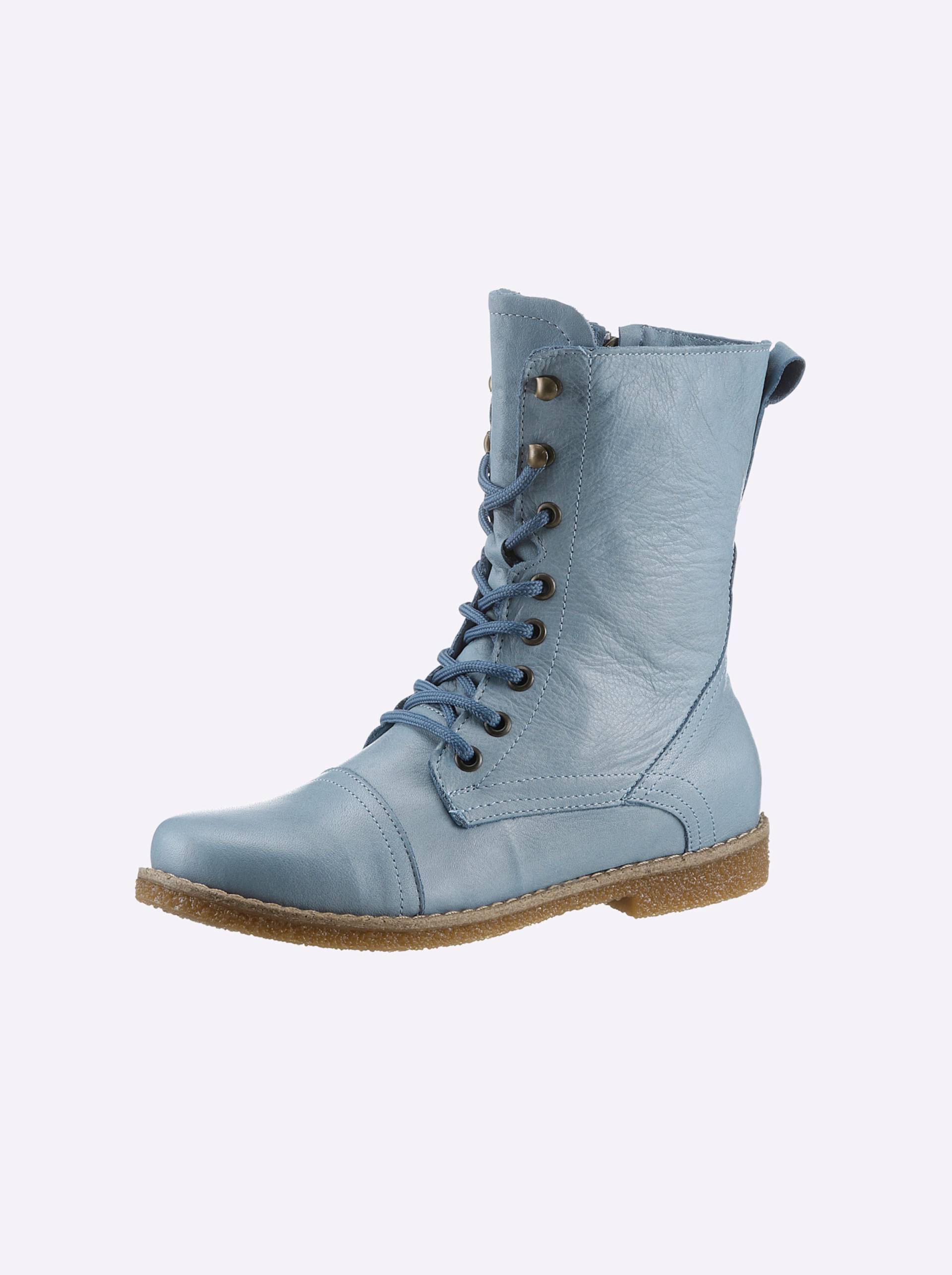 Schnürstiefelette in bleu von Andrea Conti von Andrea Conti